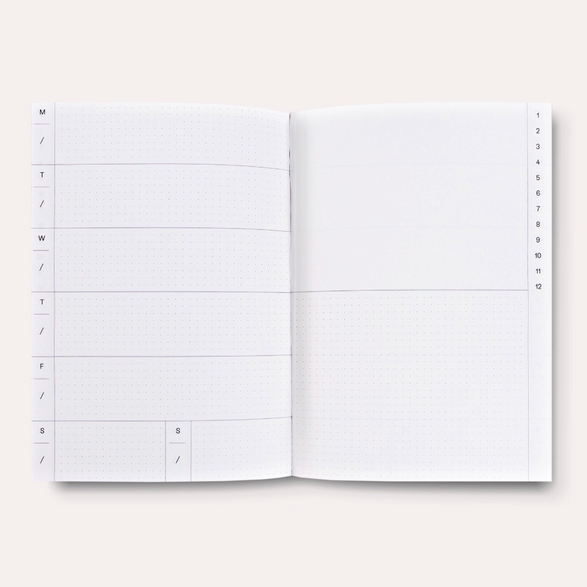 Undated Pocket Weekly Planner: Neroli