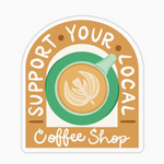 Local Coffee Shop Sticker