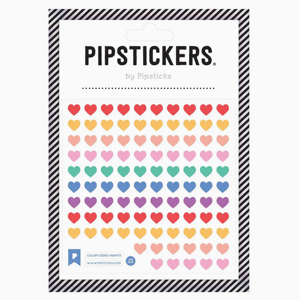 Rainbow Hearts Sticker Sheet