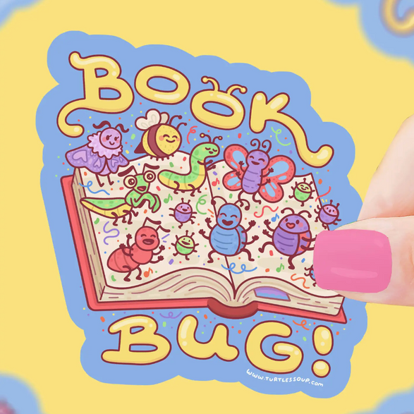 Book Bug Sticker