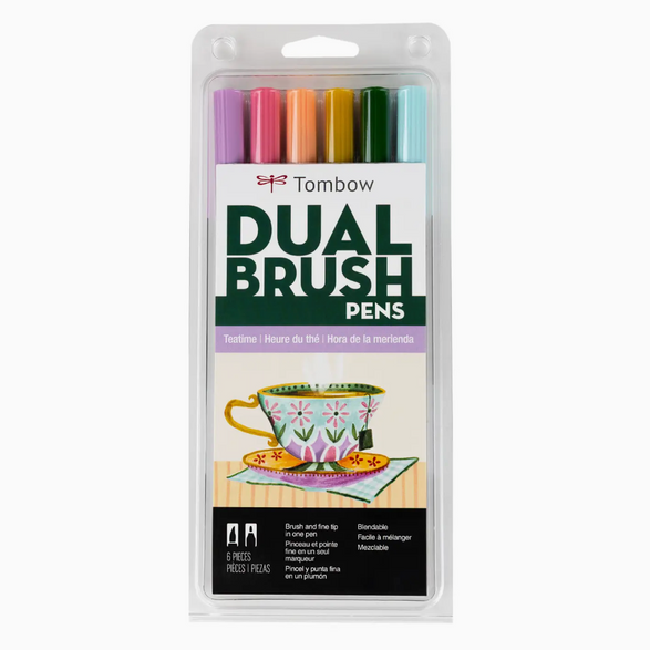 Dual Brush Markers - Set of 6 (9 options)