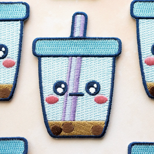 Sad Boba Iron-On Patch