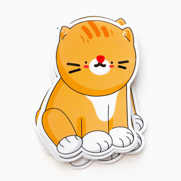 Orange Tabby Cat Sticker