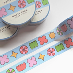 Blue Shapes Washi Tape (15mm)