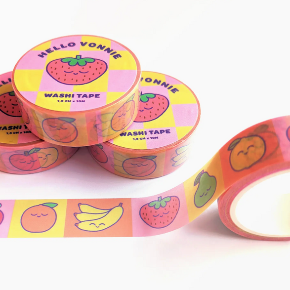 Happy Fruit Washi Tape (15mm)