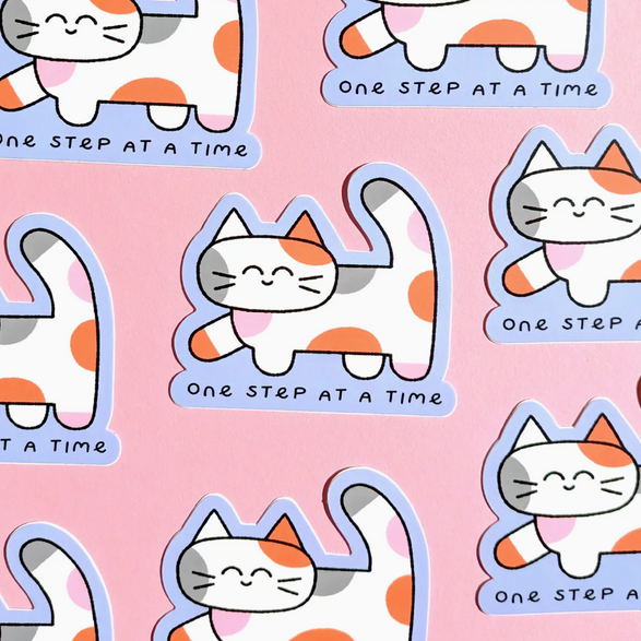 One Step at a Time Sticker