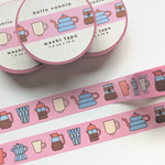 Pink Coffee Washi Tape (15mm)