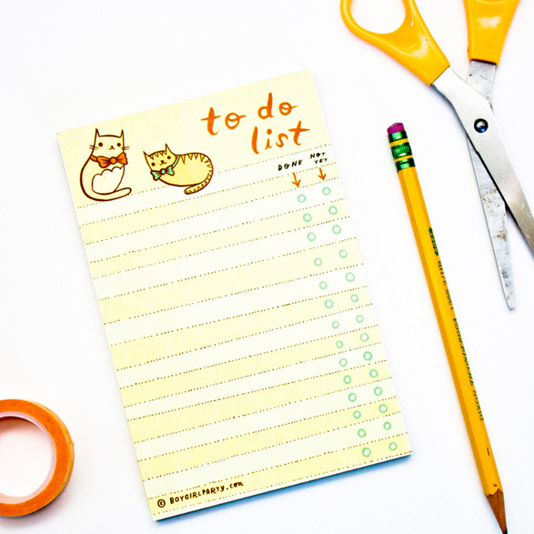 To Do List Cats Notepad