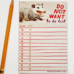 Do Not Want To Do Opossum Notepad