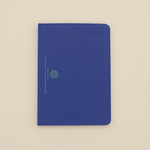 Lined Linen Notebook: Blue (A5)
