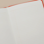 Lined Linen Notebook: Red (A5)