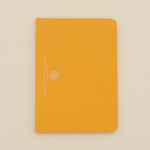 Lined Linen Notebook: Yellow (A5)