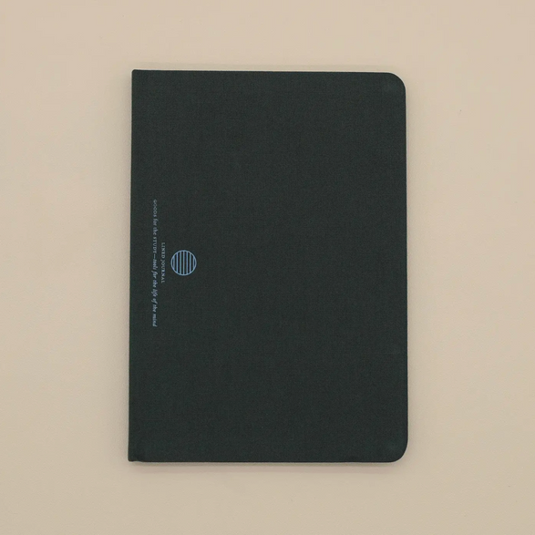 Lined Linen Notebook: Green (B6)