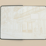Lined Linen Notebook: Green (B6)
