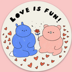 Love is Fun Sticker