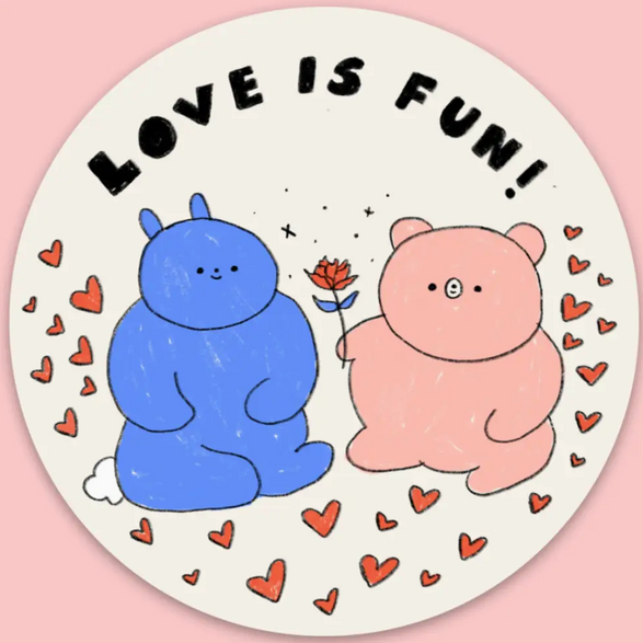 Love is Fun Sticker