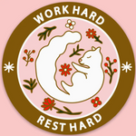 Work Hard Rest Hard Sticker