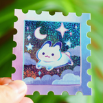 Starry Night Rabbit Sticker