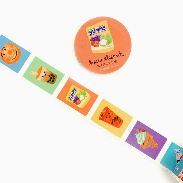 Asian Desserts Stamp Washi Tape (25mm)