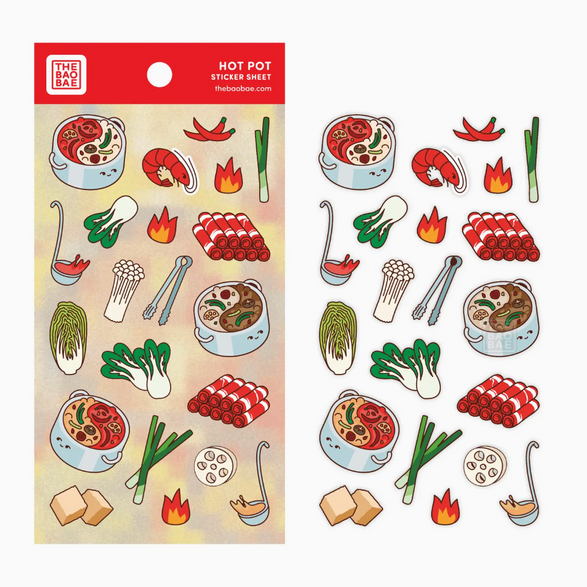 Hot Pot Sticker Sheet