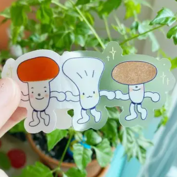 Mushroom Friends Sticker