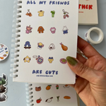 Blank Notebook: All My Friends are Cute