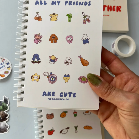Blank Notebook: All My Friends are Cute