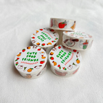 Cute Food Friends Washi Tape (15mm)