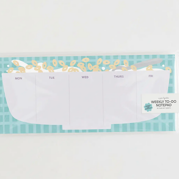 Cereal Weekly Planner Notepad