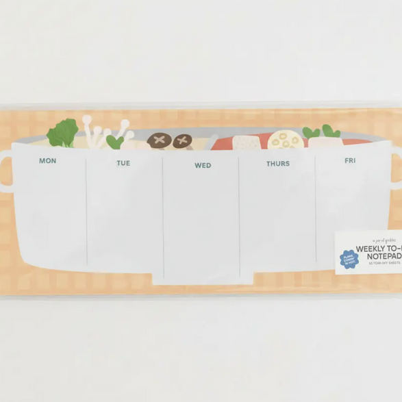 Hot Pot Weekly Planner Notepad
