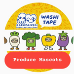 Produce Mascots Washi Tape (15mm)