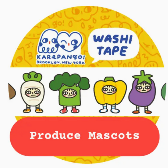 Produce Mascots Washi Tape (15mm)