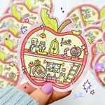 Apple House Sticker