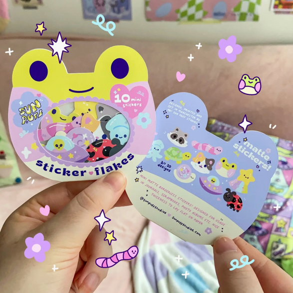 Froggy Sticker Flakes