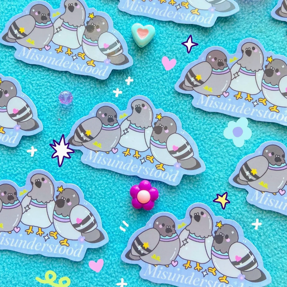 Misunderstood Pigeon Sticker