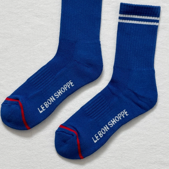 Cobalt Blue Boyfriend Socks