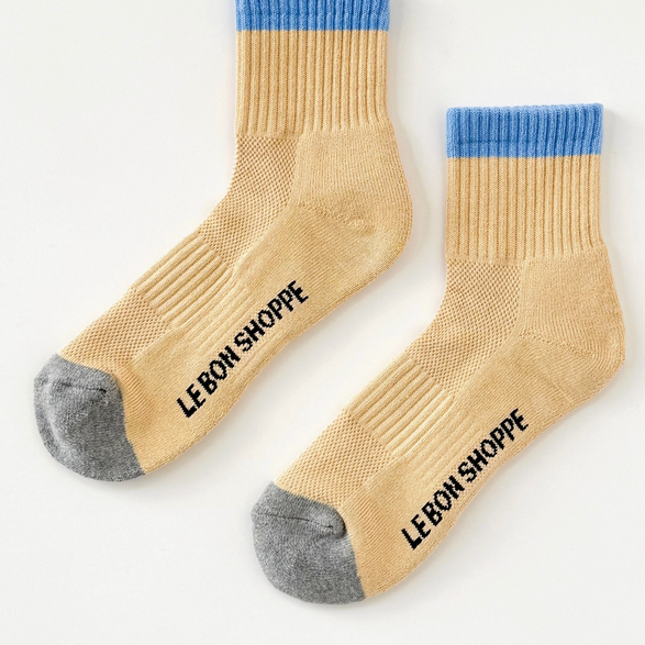 Yellow Blue Girlfriend Socks