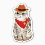 Western Cat Sticker