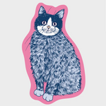 Blue Cat Sticker
