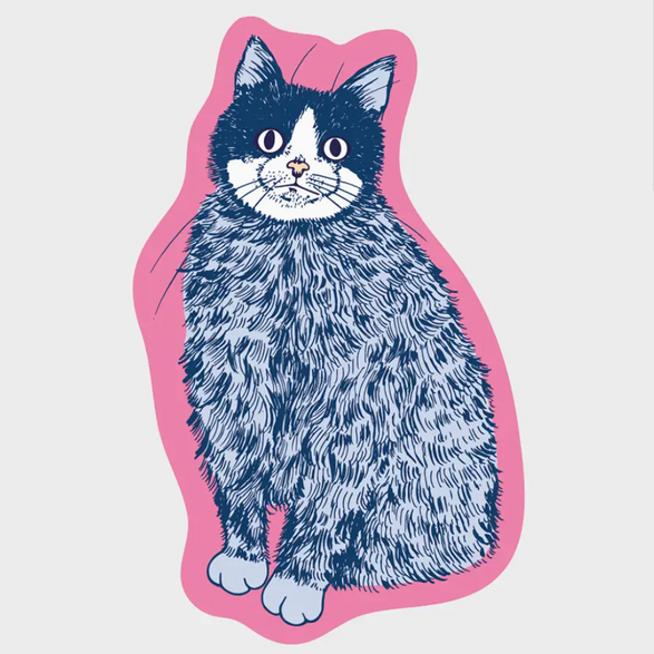 Blue Cat Sticker