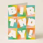 Gradient Blocks Birthday