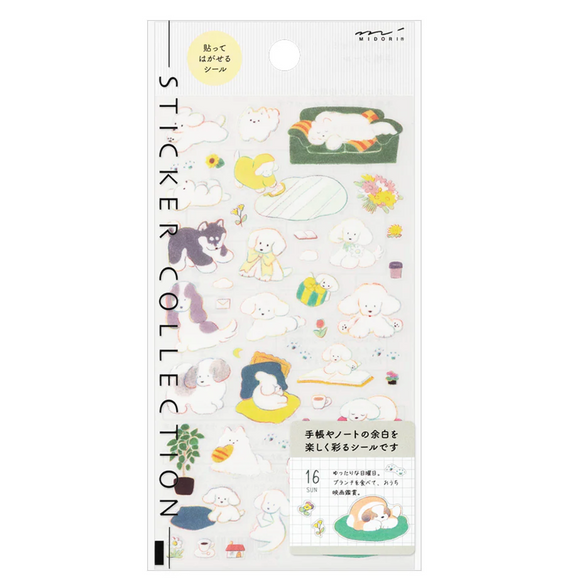 Colorful Dogs Midori Sticker Sheet