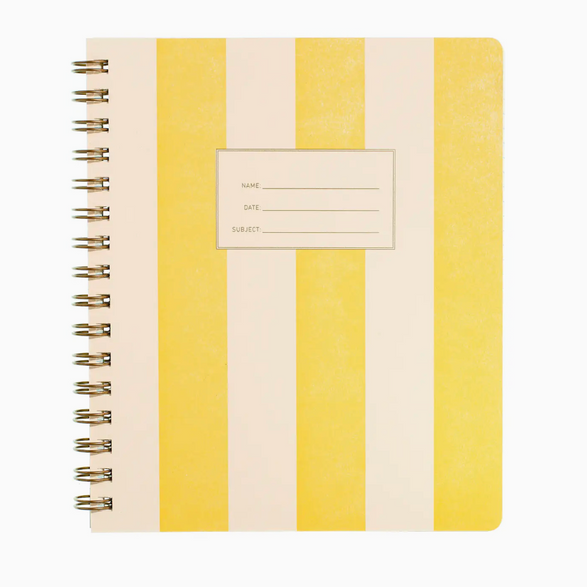 Lined Shorthand Notebook - Yellow Stripe