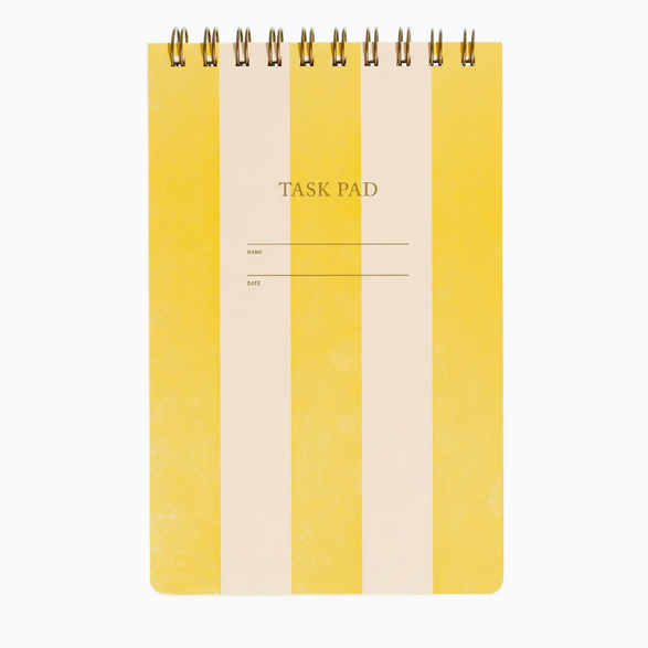 Task Pad: Striped Yellow