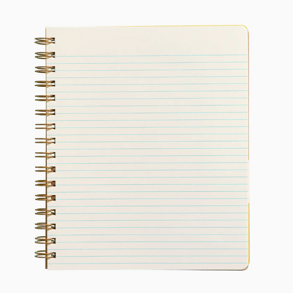 Lined Shorthand Notebook - Yellow Stripe