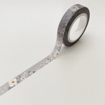 Grey Florals Washi Tape (8mm)