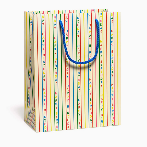 Birthday Stripes Gift Bag