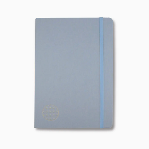 Dot Grid Grey Notebook - Black Paper (B5)