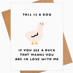 Dog Duck Love