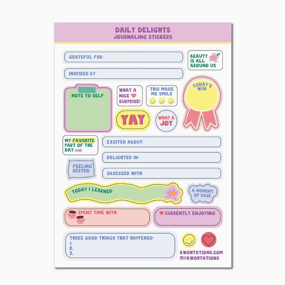Daily Delights Sticker Sheet
